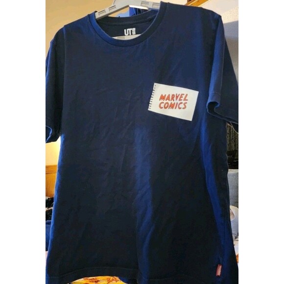 Uniqlo x Marvel x Jason Polan T-Shirt Short Sleeves Comics Large Excellent D25 - Picture 2 of 5